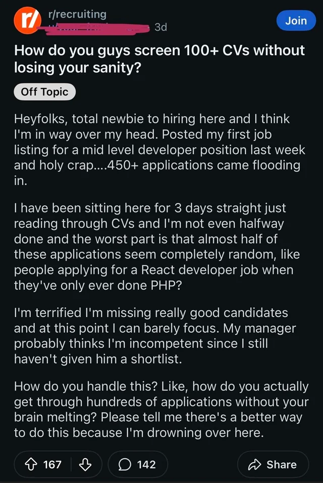 Real job seeker frustration - rejection